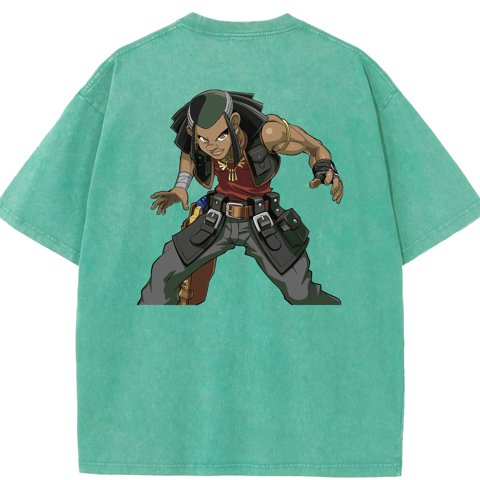 （画像用） 遊☆戯☆王 Yu-Gi-Oh! 綿100% ヴィンテージ風 半袖Tシャツ（背面プリント）